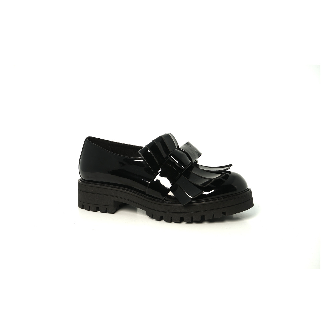 Three6five moccasin zwart
