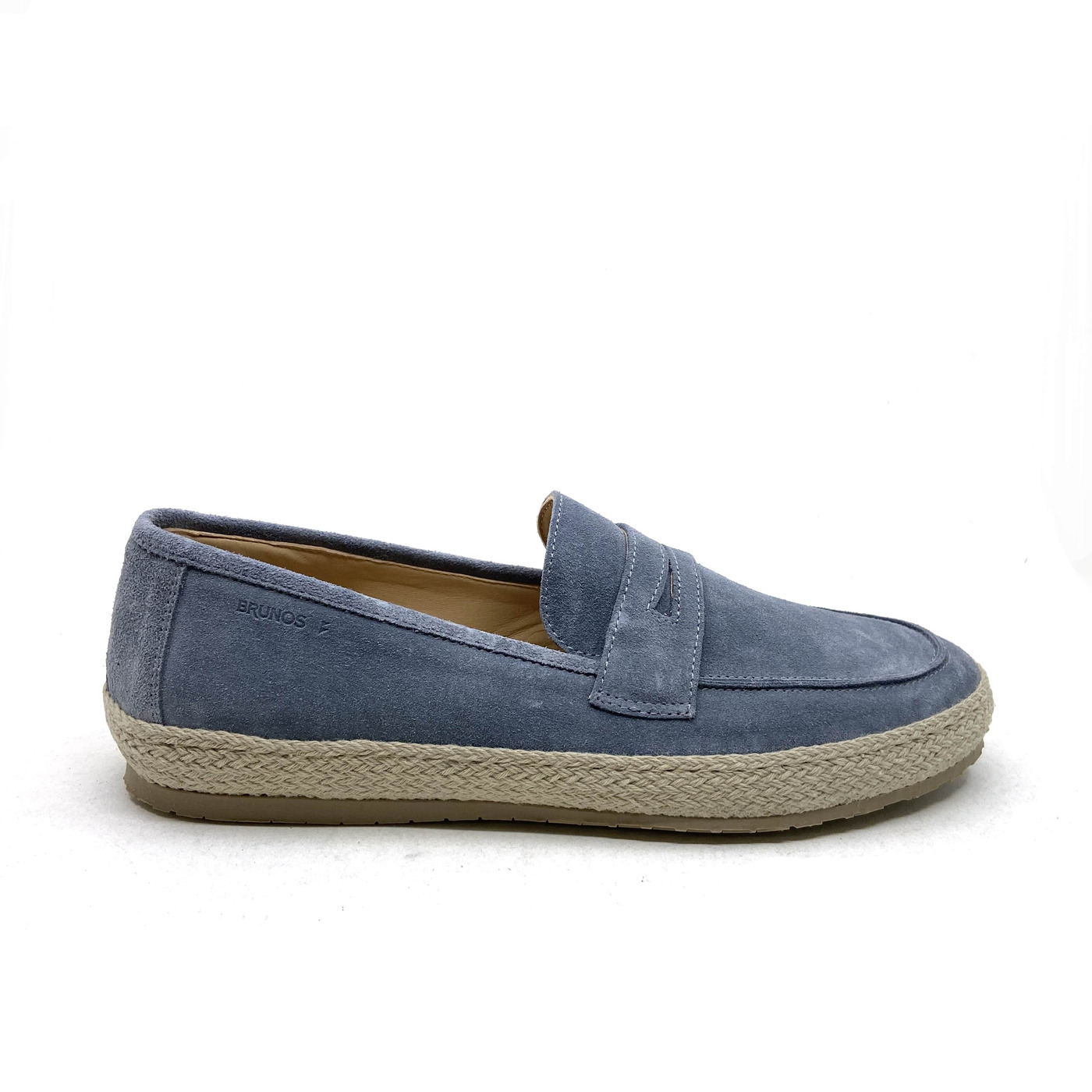 BRUNOS moccasin blauw