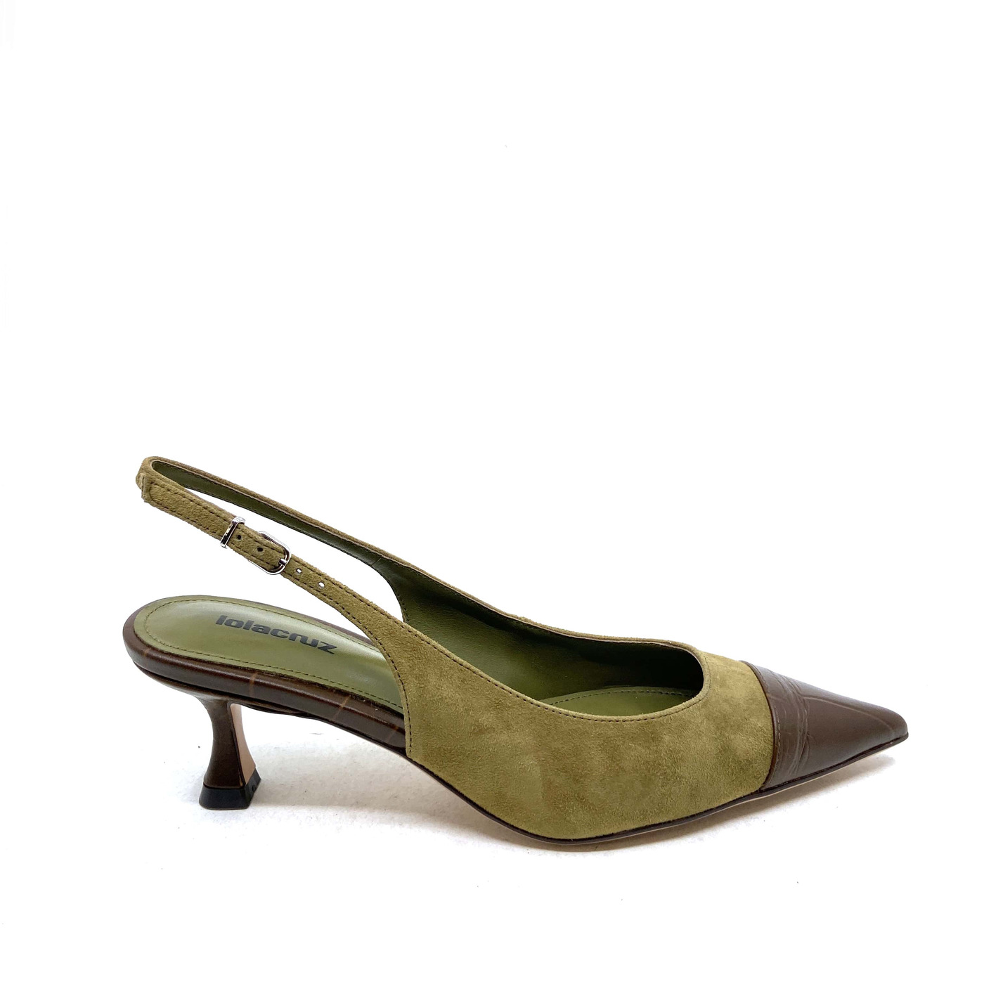 Lola Cruz pump kaki