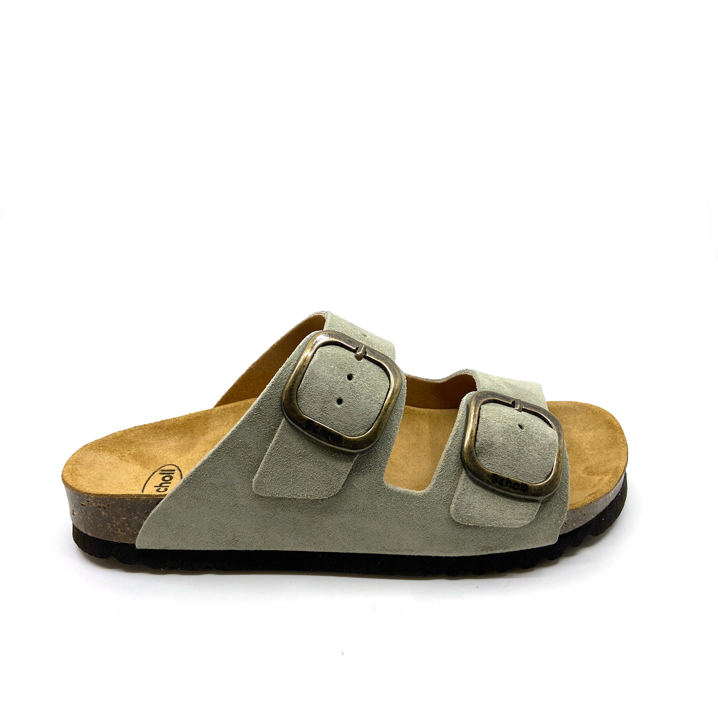 Scholl slipper groen