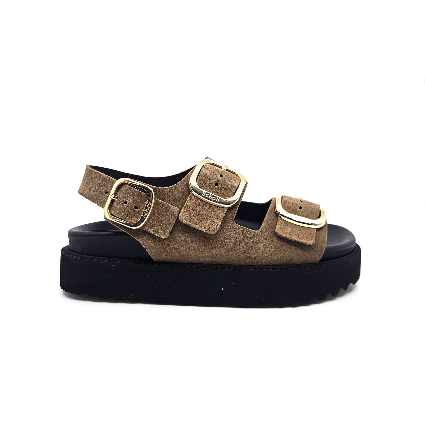 Scholl sandaal bruin